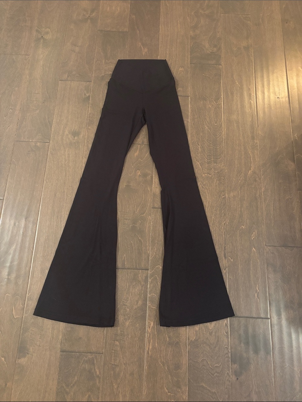 aerie black crossover flare leggings